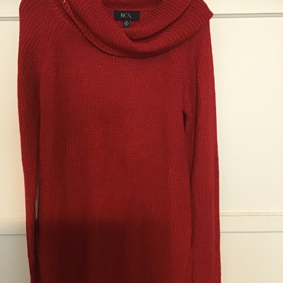 BCX Women's Metallic-Knit Cowl-Neck Sweat - Picture 5 of 5